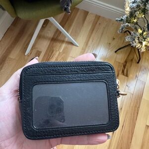 Black Leather Card Holder